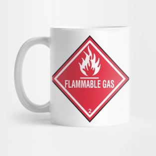 Flammable gas warning Mug